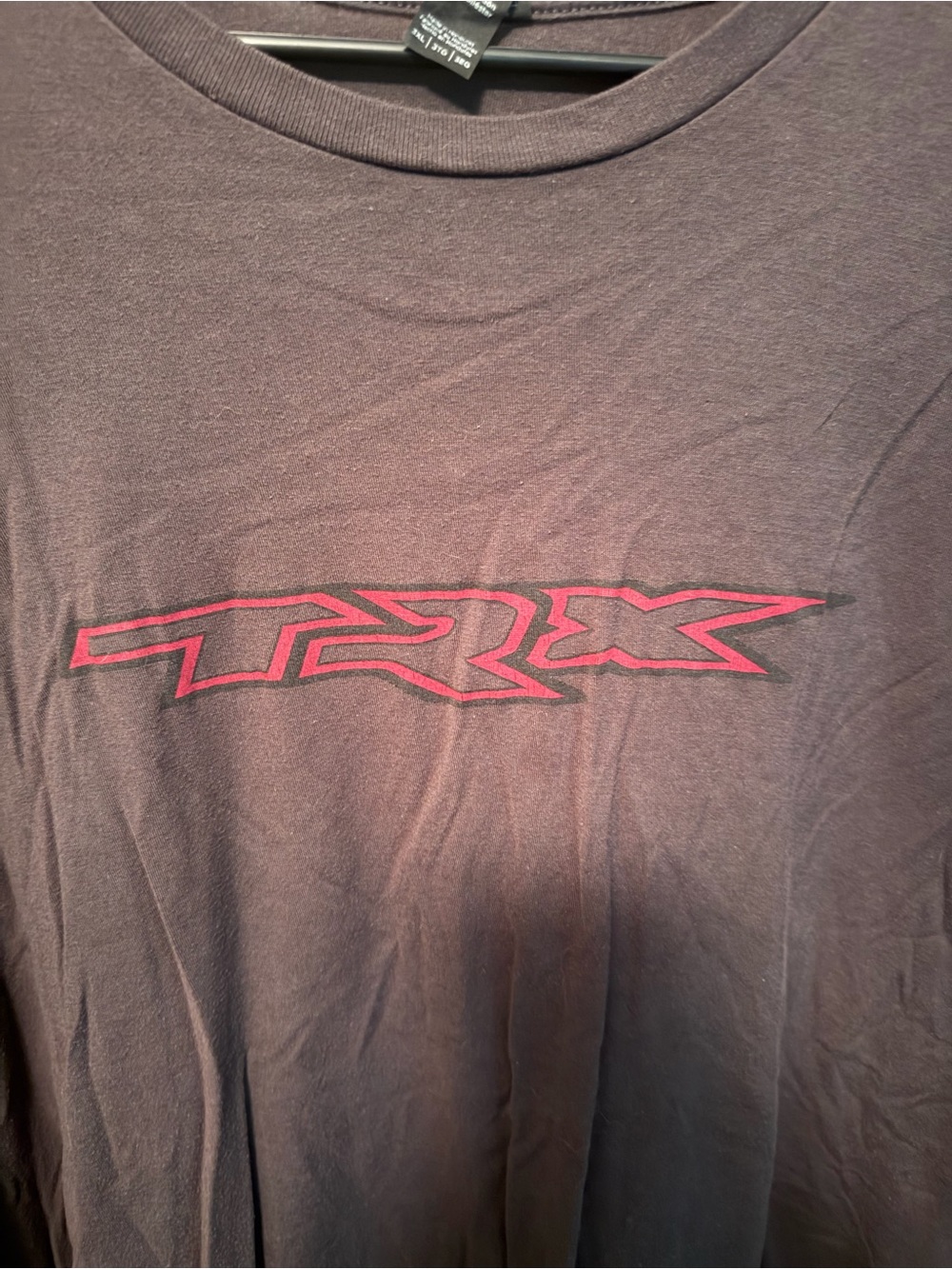 TRX Logo Graphic Tee in Black with Red Accent